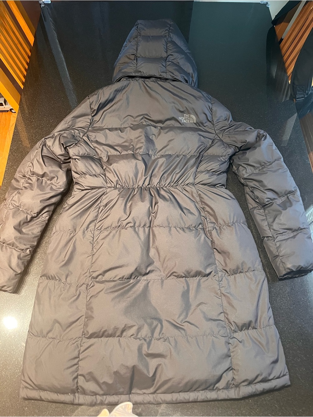 The North Face Women’s Black Long Puffer Coat with Hood - Picture 2 of 4